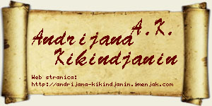 Andrijana Kikinđanin vizit kartica